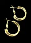 Altın Renk 15MM Halka Küpe (Çift)