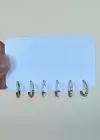 Altın Renk 6lı Halka Küpe Set