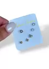 Altın Renk 6lı Küpe Set