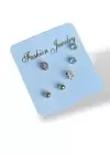 Altın Renk 6lı Küpe Set