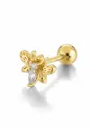 Altın Renk Arı Figürlü Cerrahi Çelik Tragus/Kıkırdak Küpe/Piercing (Tek)