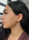 Altın Renk Ay Figürlü Taş Detaylı Ear Cuff Küpe (Tek)
