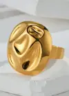 Altın Renk  Ayarlanabilir Çelik Yüzük