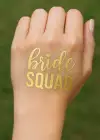 Altın Renk Bride Squat Yazılı Geçici Dövme Tattoo