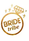 Altın Renk Bride Tribe Yazılı Dövme Tattoo