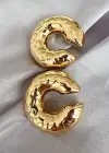 Altın Renk Çelik Ear Cuff (Çift)