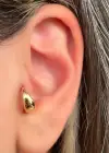Altın Renk Çelik Halka Tragus/Kıkırdak Küpe/Piercing (Tek)