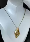 Altın Renk Çelik Kolye