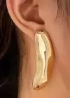 Altın Renk Çelik Küpe (Çift)