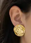 Altın Renk Çelik Küpe (Çift)