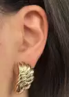 Altın Renk Çelik Küpe (Çift)