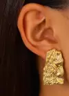 Altın Renk Çelik Küpe (Çift)
