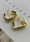 Altın Renk Çelik Küpe (Çift)