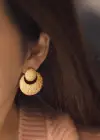 Altın Renk Çelik Küpe (Çift)