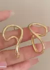 Altın Renk Çelik Küpe (Çift)