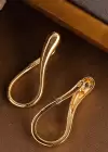 Altın Renk Çelik Küpe (Çift)