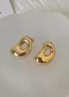Altın Renk Çelik Küpe (Çift)