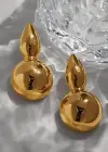 Altın Renk Çelik Küpe (Çift)