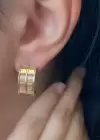 Altın Renk Çelik Küpe (Çift)