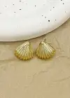 Altın Renk Çelik Küpe (Çift)
