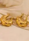 Altın Renk Çelik Küpe (Çift)