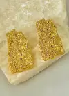 Altın Renk Çelik Küpe (Çift)