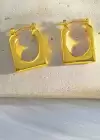 Altın Renk Çelik Küpe (Çift)