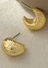 Altın Renk Çelik Küpe (Çift)