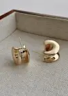 Altın Renk Çelik Küpe (Çift)