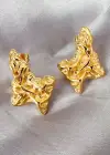 Altın Renk Çelik Küpe (Çift)