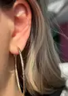 Altın Renk Çelik Xuping Halka Küpe (Çift)