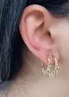 Altın Renk Çelik Xuping Küpe (Çift)