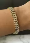 Altın Renk Çelik Xupıng VİP  Bileklik