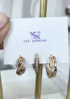 Altın Renk Detaylı VİP 3lü YSX Küpe Set