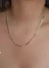Altın Renk Ezme Pul Kolye