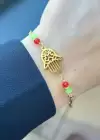 Altın Renk Fatma Ana Eli Figürlü Çelik Bileklik