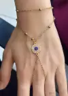 Altın Renk Göz Figürlü Çelik Şahmeran