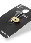 Altın Renk Göz Figürlü Çelik Tragus/Kıkırdak Küpe/Piercing (Tek)