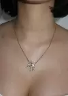 Altın Renk Göz Figürlü Çelik Xuping Kolye