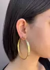 Altın Renk Halka Küpe (Çift)