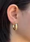 Altın Renk Halka Küpe (Çift)
