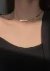 Altın Renk İtalyan Zinciri Çelik Kolye