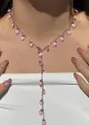 Altın Renk Kalp Figürlü Çelik Y Kolye