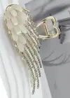 Altın Renk Kanat Figürlü Metal Mandal Toka