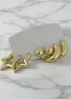 Altın Renk Karışık Figürlü 6lı Küpe Set