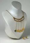 Altın Renk Karışık Figürlü Çelik Kolye Set