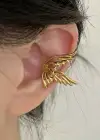 Altın Renk Kelebek Figürlü 14K Altın Kaplama TX Ear Cuff (Tek)