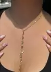 Altın Renk Kelebek Figürlü Çelik Y Kolye