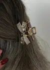 Altın Renk Kurdele Figürlü Mini Metal Mandal Toka