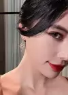 Altın Renk Kuzey Yıldız Figürlü Taş Detaylı Küpe (Çift)